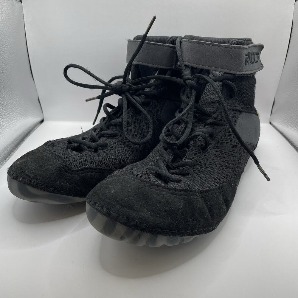Men’s Size 12 RUDIS Samurai Speed Wrestling Shoes Black Grey Void SAMNC1001